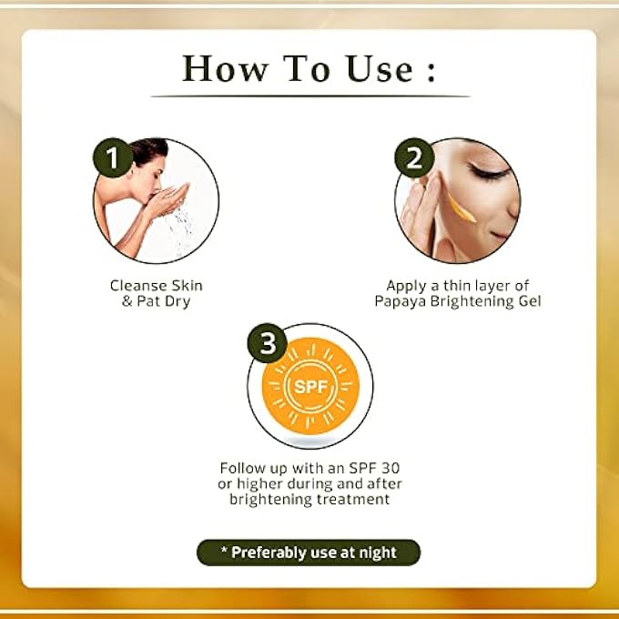 MITCHELL BRANDS ORGANIC ESSENCE OF PAPAYA BRIGHTENING CREAM - 1.76 FL OZ / 50G - SKIN CLARIFYING GEL - BOOST SKIN RADIANCE, EVEN OUT SKIN TONE - SKIN MOISTURIZING CREAM WITH ALPHA ARBUTIN, ALOE VERA, PAPAYA EXTRACT - Image 4